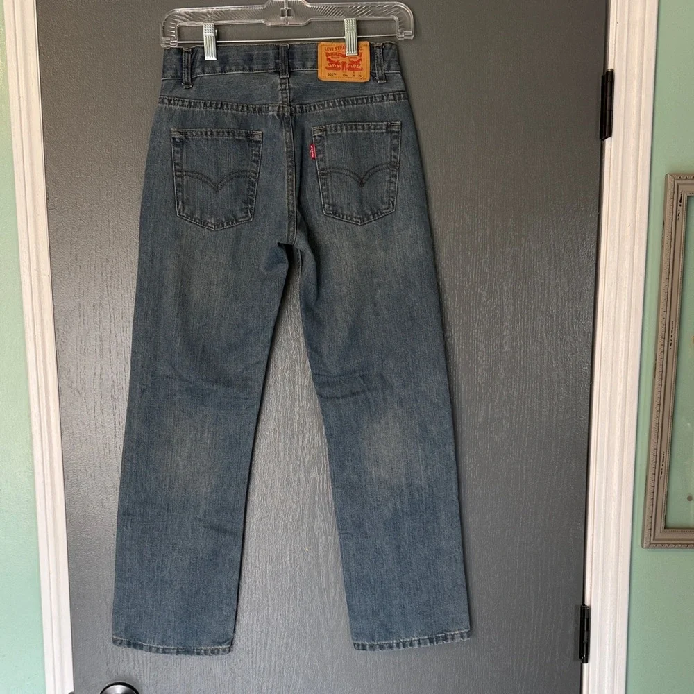 Levi's Boys Straight Jeans in Medium Wash Blue